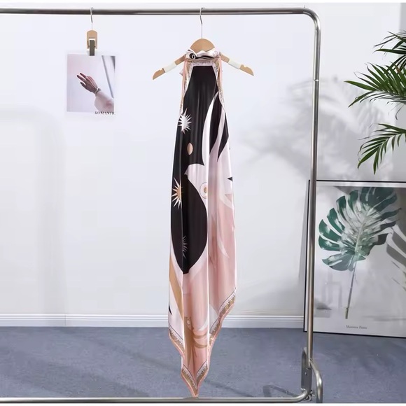 Unbranded Pink and black halter tie dress - Picture 9 of 12